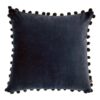 black velvet cushion