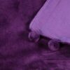 aubergine velvet throw