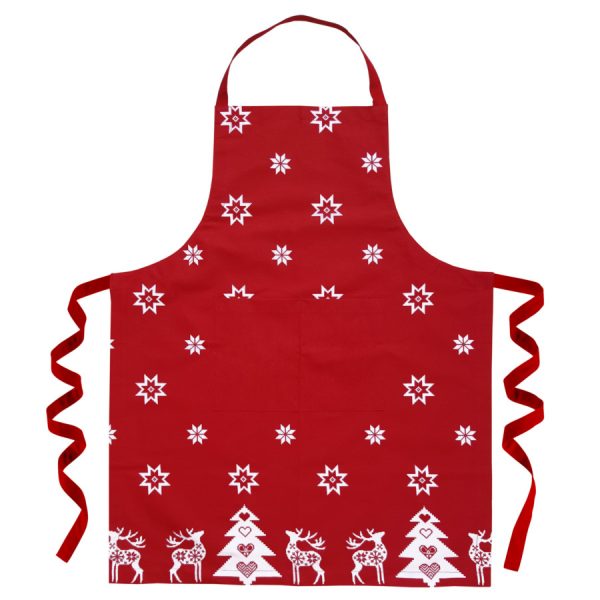 red christmas apron