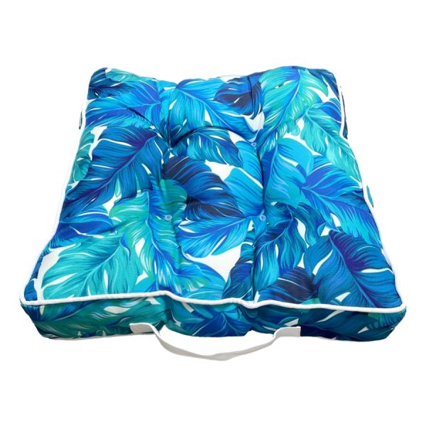 Turquoise Showerproof Box Cushion