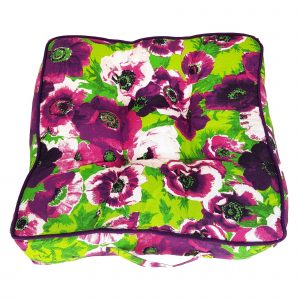 Purple Floral Garden Cushion