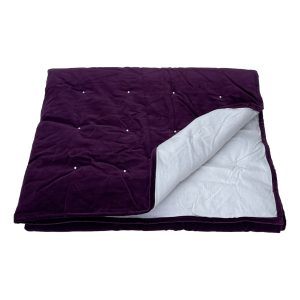 purple velvet blanket