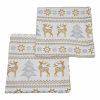 silver and gold napkins
