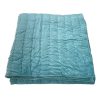 duckegg blue velvet bedspread