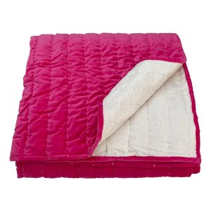 Pink Velvet Bedspread