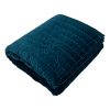 Petrol Blue Velvet Bedspread
