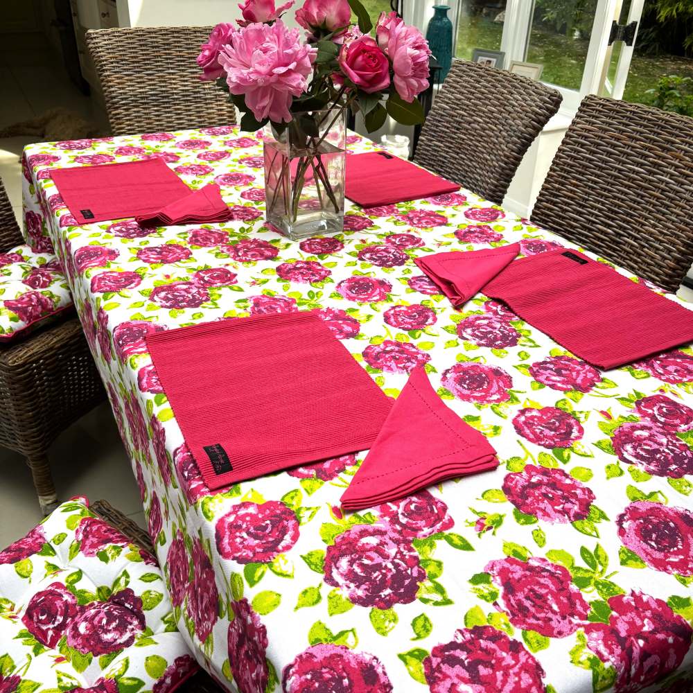 pink placemats
