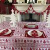 RED NORDIC TABLECLOTH