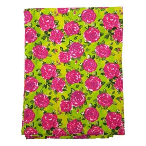 lime rose tablecloth