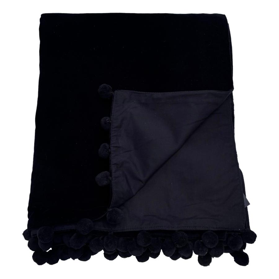 black velvet throw