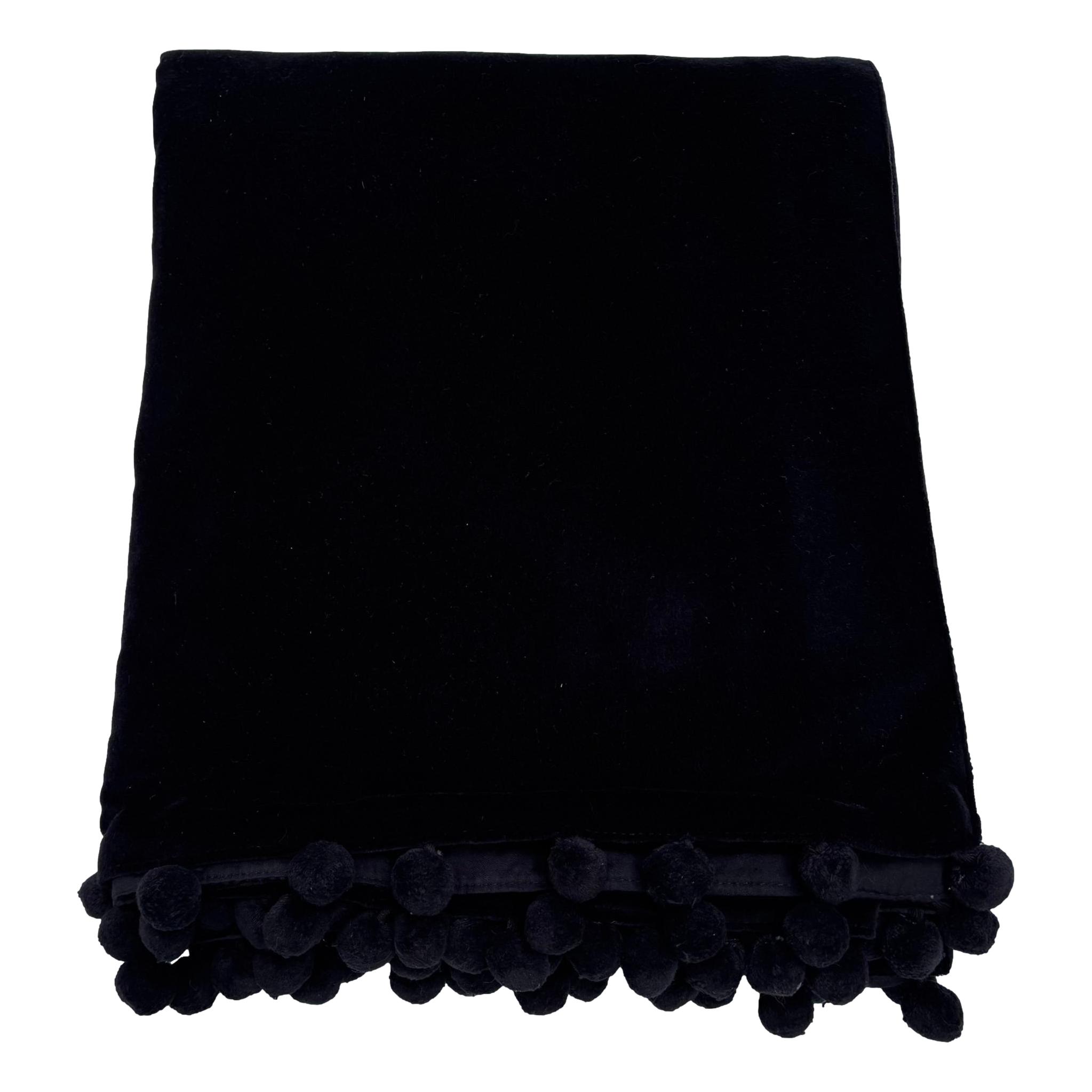 black velvet throw