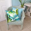 bobby duck egg blue pompom cushion