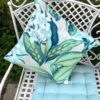 Frangipani Green Showerproof Cushion