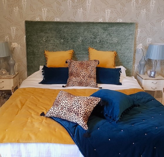 petrol velvet blanket