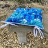 turquoise palms seat pad