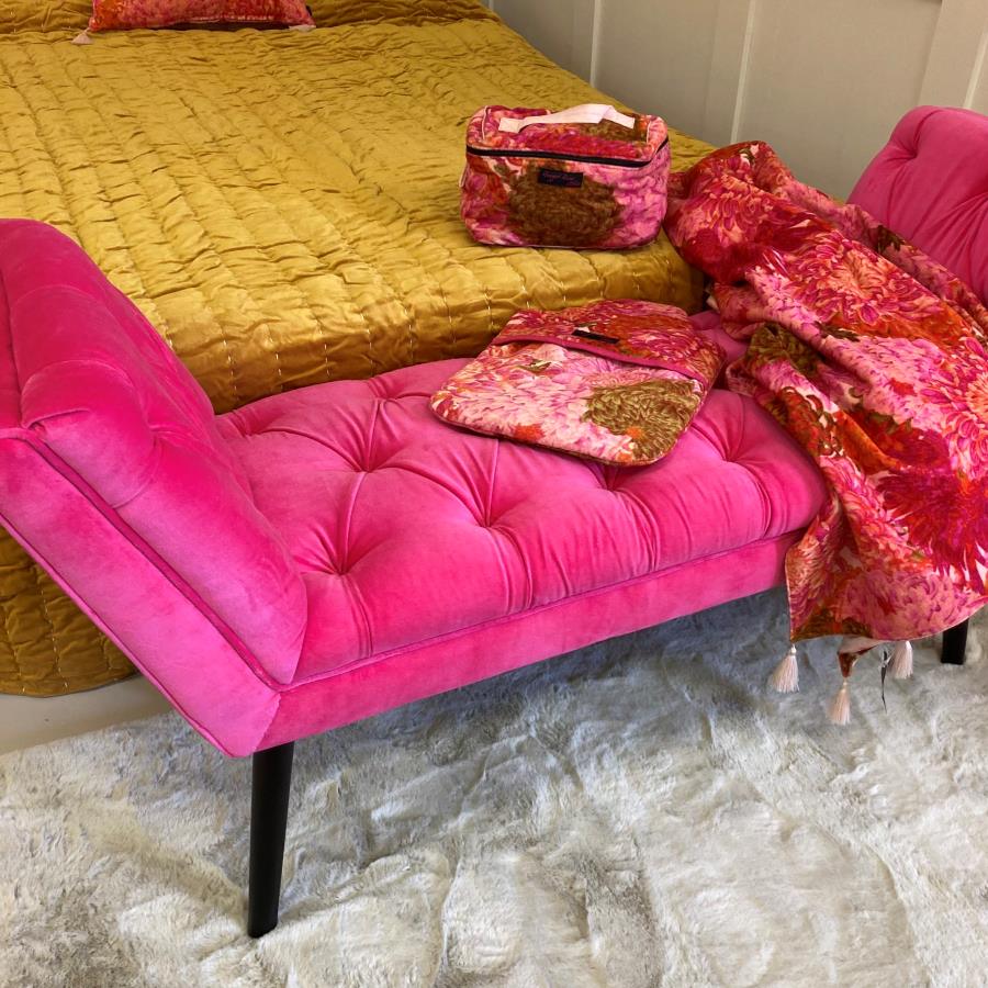 pink chrysanthemum hot water bottle cover