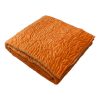 orange velvet bedspread