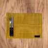 gold placemats