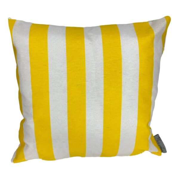 yellow stripe outdoor cushion