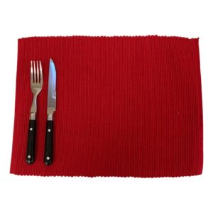 red placemats