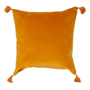 mustard velvet cushion cover