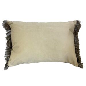 cream velvet cushion