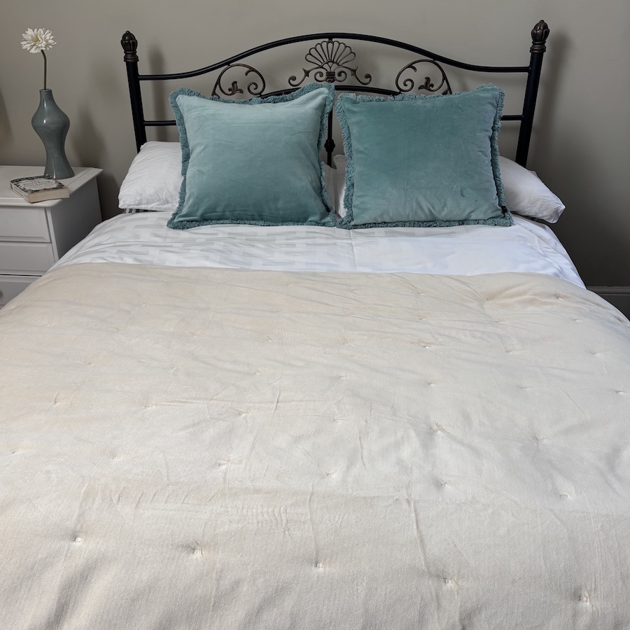 cream velvet blanket