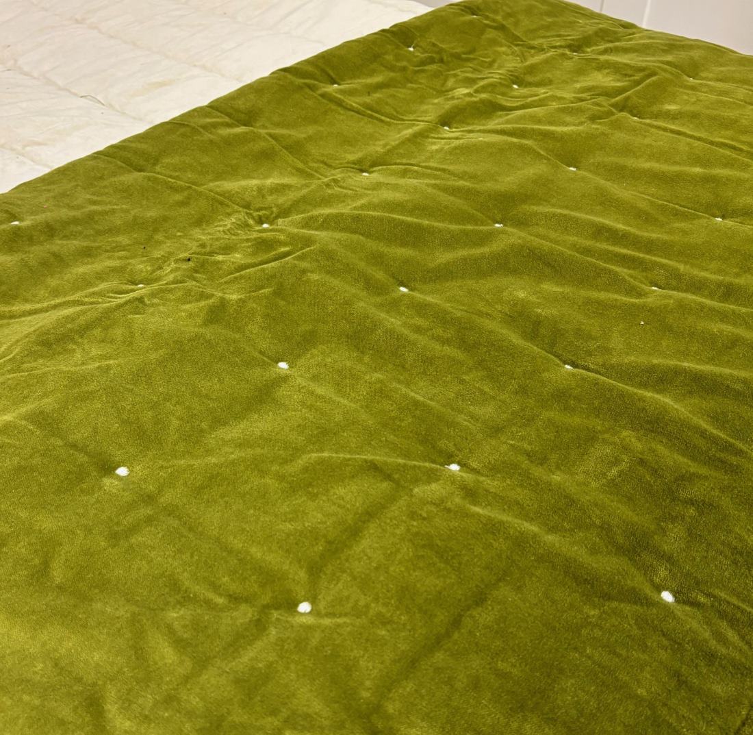 olive velvet blanket