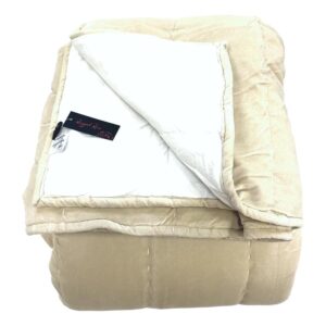 cream velvet bedspread