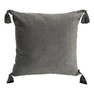 grey velvet cushion cover