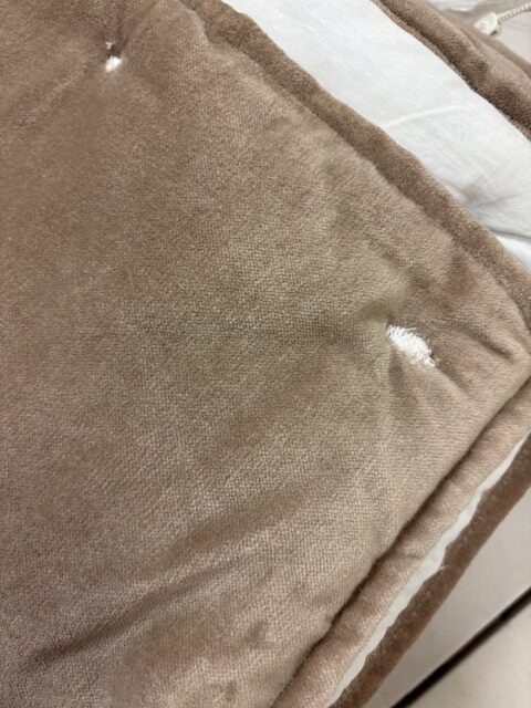 taupe velvet bed blanket