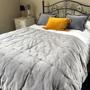 grey velvet blanket