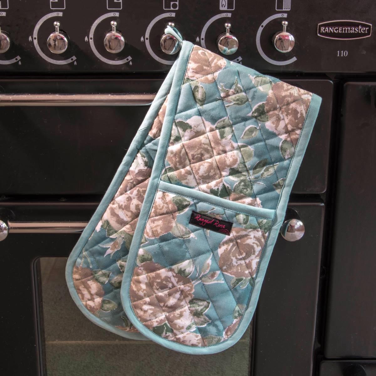 duck egg rose oven gloves