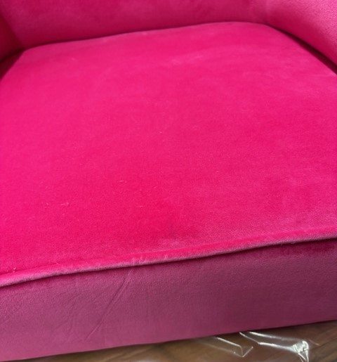 pink chair imperfect