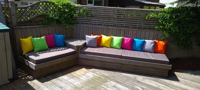 customer shot of fresco cushions